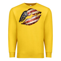 Lemon American Flag Lips Premium Sweatshirt - Bettercallsaul
