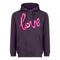Plum valentines day love balloon Heavyweight Hoodie - RanaPortraitStore