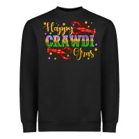 Black happy crawdi gras with crawfish Heavyweight Sweatshirt - Artiststas