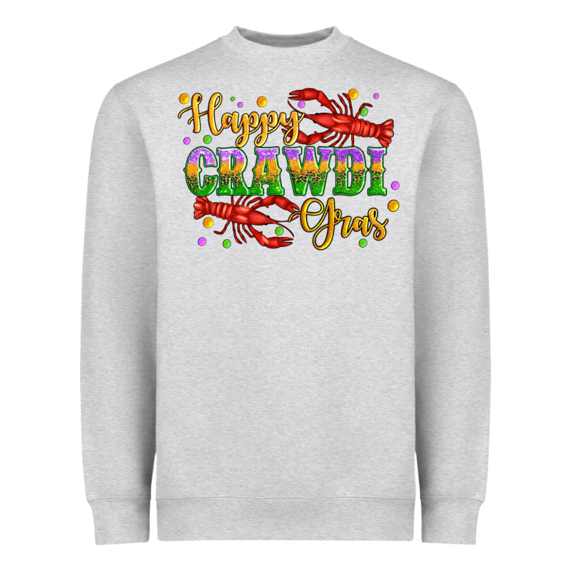 Happy Crawdi Gras With Crawfish Heavyweight Sweatshirt by Artiststas | Teevron