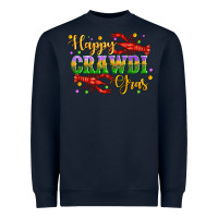 Navy happy crawdi gras with crawfish Heavyweight Sweatshirt - Artiststas