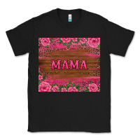 Black floral leopard mama tumbler Classic Tee - BarkalooDesign