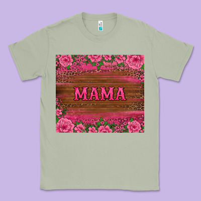 Floral Leopard Mama Tumbler Classic Tee Designed By Barkaloodesign