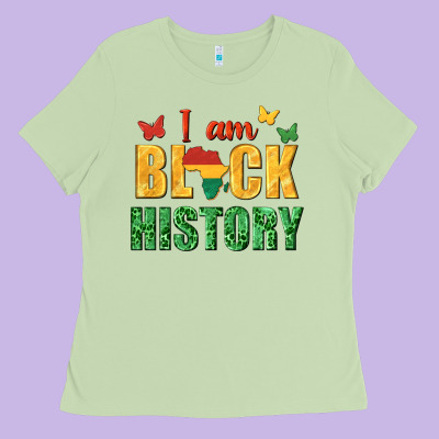 Ladies Tee i am black history juneteenth