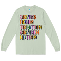 Matcha lgbtq pronouns Long Sleeve Tee - MaliasSmallBusiness