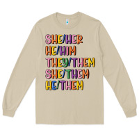 Mushroom lgbtq pronouns Long Sleeve Tee - MaliasSmallBusiness