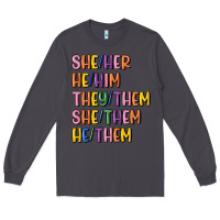 Smoke lgbtq pronouns Long Sleeve Tee - MaliasSmallBusiness
