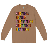 Toasted Coconut lgbtq pronouns Long Sleeve Tee - MaliasSmallBusiness