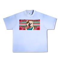 Grape Ice english bulldog floral license plate Urban Heavy Tee - Artiststas