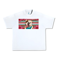 White english bulldog floral license plate Urban Heavy Tee - Artiststas