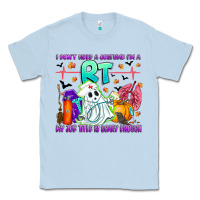 Dusty Blue respiratory therapist halloween humor Classic Tee - CowhideDigitalArt