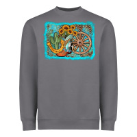 Storm western wooden wheel cowboy boots Heavyweight Sweatshirt - AdoDesignShop