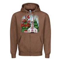 Chestnut christmas church oh holy night Zipper Hoodie - MaliasSmallBusiness
