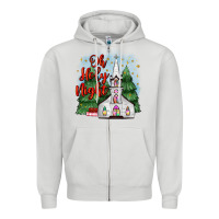 Dove Grey christmas church oh holy night Zipper Hoodie - MaliasSmallBusiness