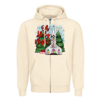 Sandshell christmas church oh holy night Zipper Hoodie - MaliasSmallBusiness