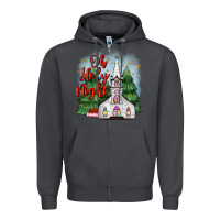 Smoke christmas church oh holy night Zipper Hoodie - MaliasSmallBusiness