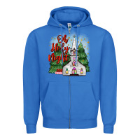True Royal christmas church oh holy night Zipper Hoodie - MaliasSmallBusiness