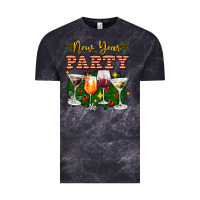 Cloud Black new year party christmas coctail Vintage Tee - AdoDesignShop