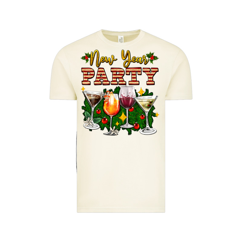 New Year Party Christmas Coctail Vintage Tee by AdoDesignShop | Teevron