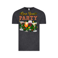 Vintage Black new year party christmas coctail Vintage Tee - AdoDesignShop