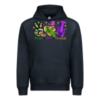 Navy Peace Love Crawfish Urban Hoodie - HowdyJamesFarm