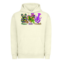 Pigment Pistachio Peace Love Crawfish Urban Hoodie - HowdyJamesFarm