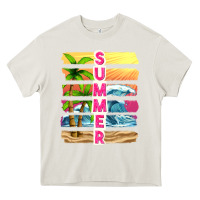 Cream summer with background tbw Heavy Core Tee - texasbilliewilder