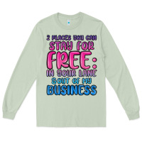 Matcha 2 places you can stay for free in your lane and ou Long Sleeve Tee - MaliasSmallBusiness
