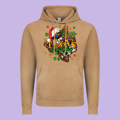 Texas Christmas Vintage Hoodie Designed By Adodesignshop