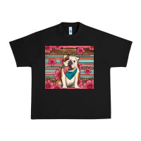 Black british bulldog floral serape Urban Heavy Tee - Artiststas