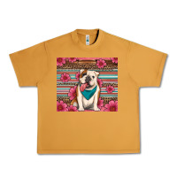Peanut Butter british bulldog floral serape Urban Heavy Tee - Artiststas