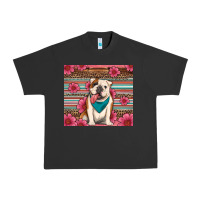 Pigment Black british bulldog floral serape Urban Heavy Tee - Artiststas