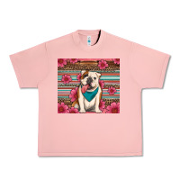 Salmon british bulldog floral serape Urban Heavy Tee - Artiststas