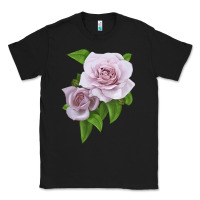Black Silver Lining Rose Classic Tee - LillyAllenDesigns