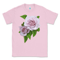 Bubblegum Pink Silver Lining Rose Classic Tee - LillyAllenDesigns
