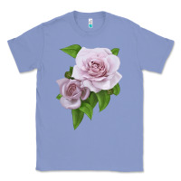 Colony Blue Silver Lining Rose Classic Tee - LillyAllenDesigns