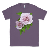 Lavender Silver Lining Rose Classic Tee - LillyAllenDesigns