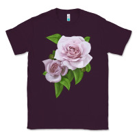 Plum Silver Lining Rose Classic Tee - LillyAllenDesigns