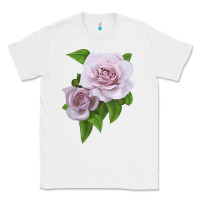 White Silver Lining Rose Classic Tee - LillyAllenDesigns
