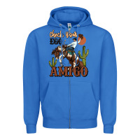 True Royal check your ego amigo rodeo cowboy Zipper Hoodie - MaliasSmallBusiness