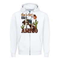White check your ego amigo rodeo cowboy Zipper Hoodie - MaliasSmallBusiness