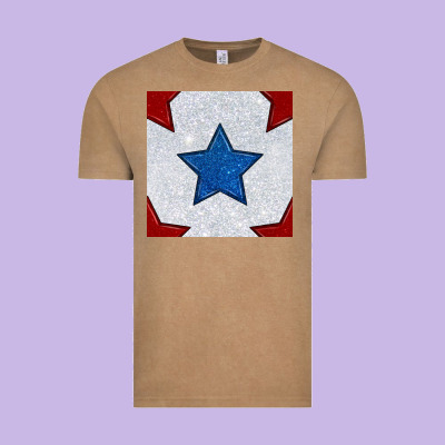 Glitter 4th Of July Seamless Pattern Vintage Tee Designed By Bundleandbundleshop