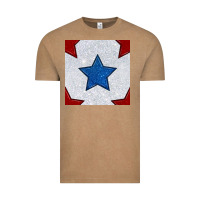 Vintage Coffee Glitter 4th Of July Seamless Pattern Vintage Tee - BundleAndBundleShop