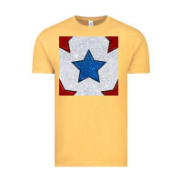 Vintage Mustard Glitter 4th Of July Seamless Pattern Vintage Tee - BundleAndBundleShop