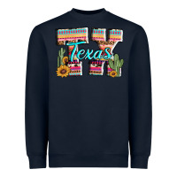 Navy texas tx aztec cactus leopard Heavyweight Sweatshirt - AdoDesignShop