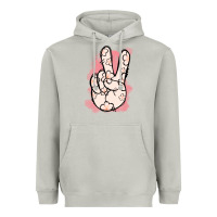 Moon Dust Floral Peace Sign Heavyweight Hoodie - Jasminsmagicworld