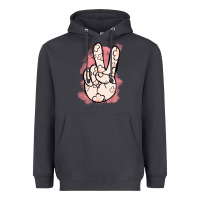 Smoke Floral Peace Sign Heavyweight Hoodie - Jasminsmagicworld
