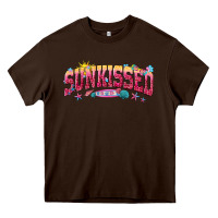 Chocolate Brown sunkissed Heavy Core Tee - texasbilliewilder