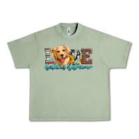 Oil Green love golden retriever Urban Heavy Tee - Artiststas