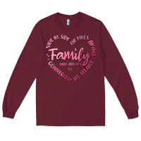 Burgundy family Long Sleeve Tee - MaliasSmallBusiness